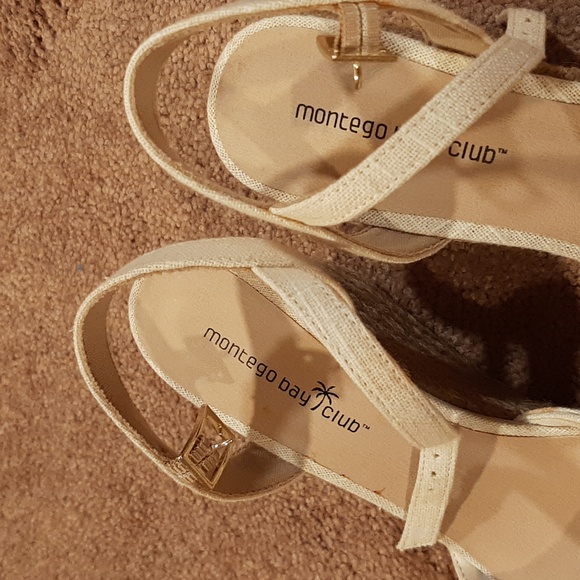 Montego Bay Club Woven Strappy Wedges (8 1/2) - Picture 6 of 10